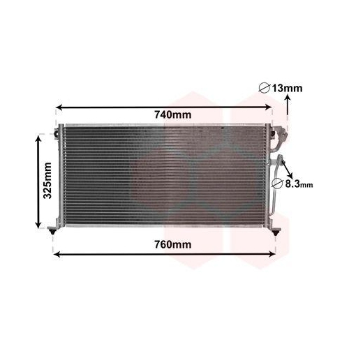 VAN WEZEL Kondensator, Klimaanlage 32005220