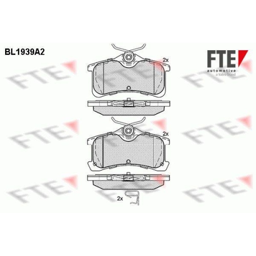 FTE Bremsbelagsatz, Scheibenbremse 9010532