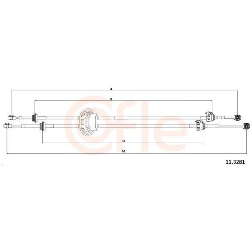 COFLE Seilzug, Schaltgetriebe 11.3281