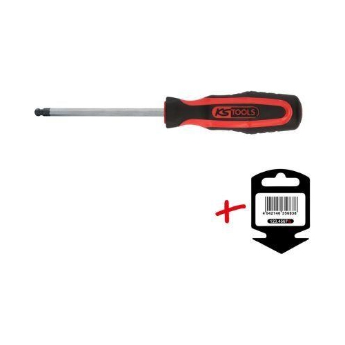 ERGOTORQUEplus Schraubendreher Innensechskant mit Kugelkopf 25mm auf H&auml;nger