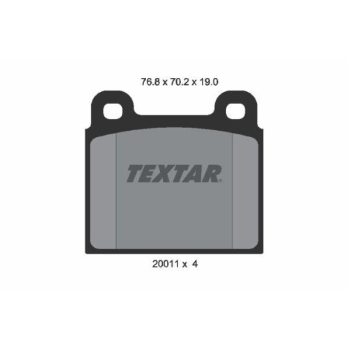 TEXTAR Bremsbelagsatz, Scheibenbremse 2001104