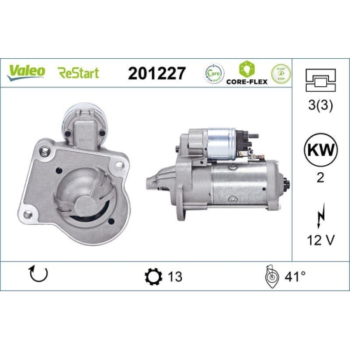 VALEO Starter VALEO CORE-FLEX 201227