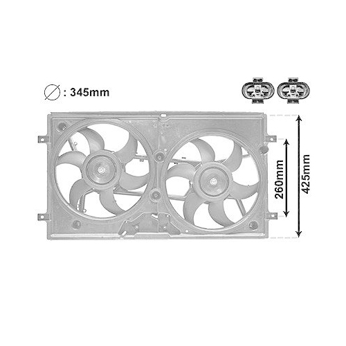 VAN WEZEL L&uuml;fter, Motork&uuml;hlung 5875749