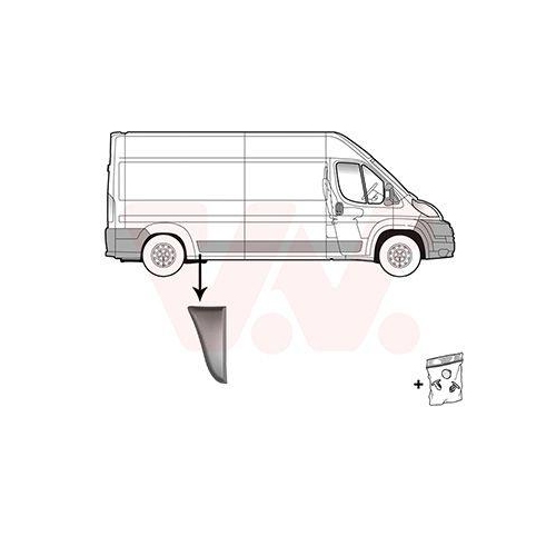 VAN WEZEL Zier-/Schutzleiste, Seitenwand 1651416