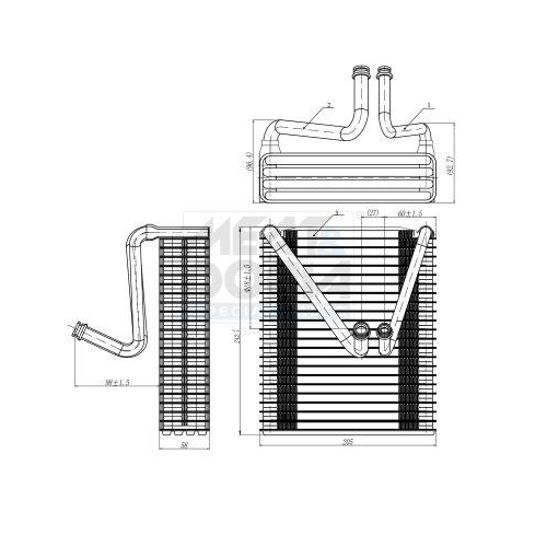 MEAT & DORIA Verdampfer, Klimaanlage 997034