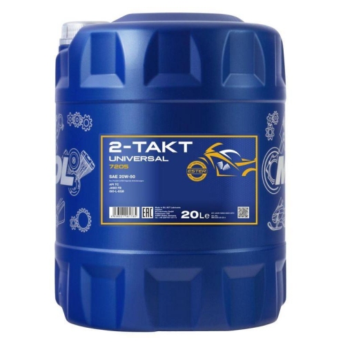 Motor&ouml;l Motoren&ouml;l Mannol 2-Takt Universal 20 Liter Kanister MN7205-20