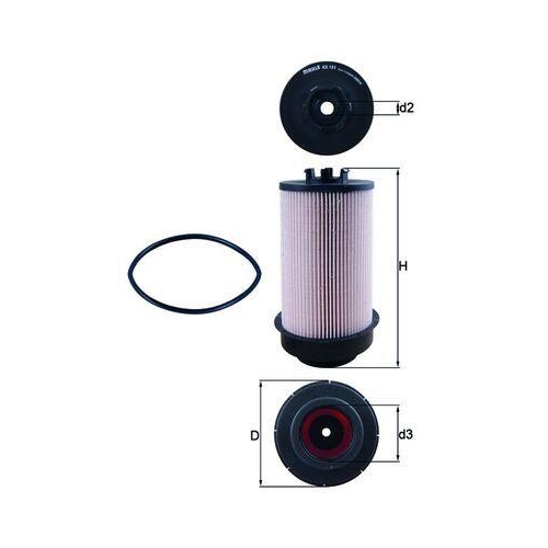 MAHLE Kraftstofffilter KX 181D