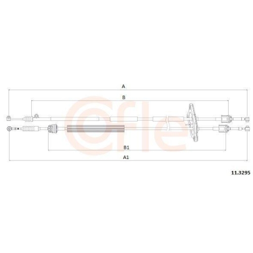 COFLE Seilzug, Schaltgetriebe 11.3295