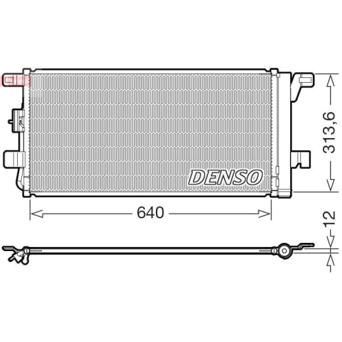 DENSO Kondensator, Klimaanlage DCN02049