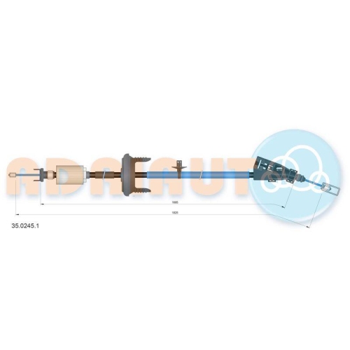 ADRIAUTO Seilzug, Feststellbremse 35.0245.1