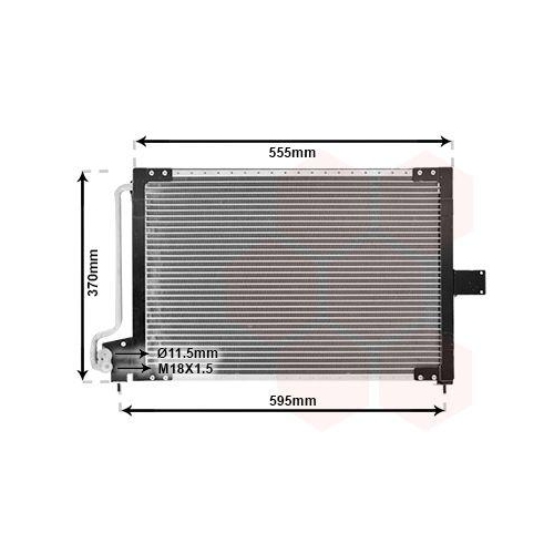 VAN WEZEL Kondensator, Klimaanlage 37005209