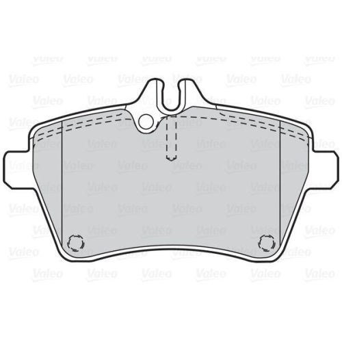 VALEO Bremsbelagsatz, Scheibenbremse ESSENTIAL 302052