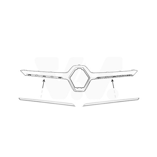 VAN WEZEL Zier-/Schutzleiste, K&uuml;hlergitter ** Equipart ** 4382519