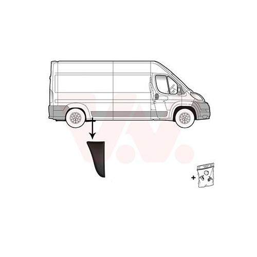 VAN WEZEL Zier-/Schutzleiste, Seitenwand 1652416