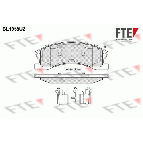 FTE Bremsbelagsatz, Scheibenbremse 9010542