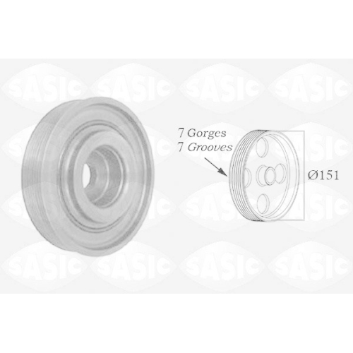 SASIC Riemenscheibe, Kurbelwelle 2154009