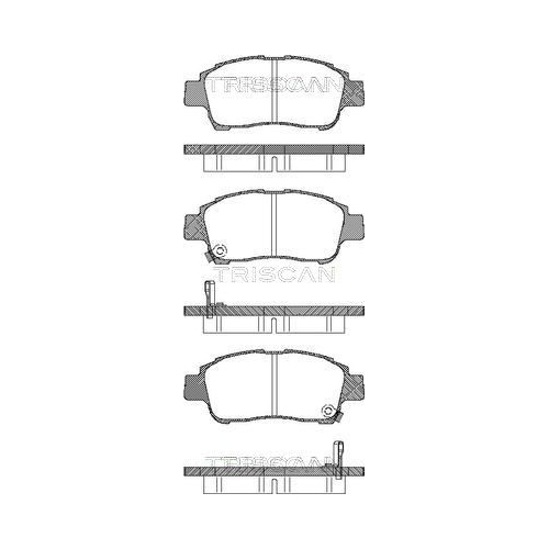 TRISCAN Bremsbelagsatz, Scheibenbremse 8110 13019