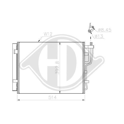 DIEDERICHS Kondensator, Klimaanlage DIEDERICHS Climate DCC1902