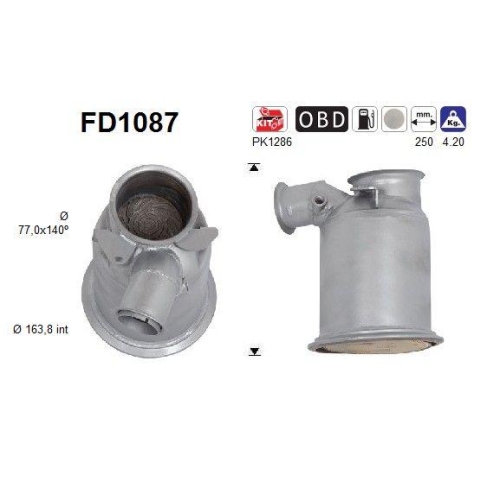 AS Ruß-/Partikelfilter, Abgasanlage FD1087