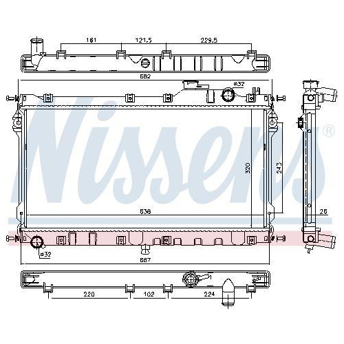 NISSENS K&uuml;hler, Motork&uuml;hlung 68559