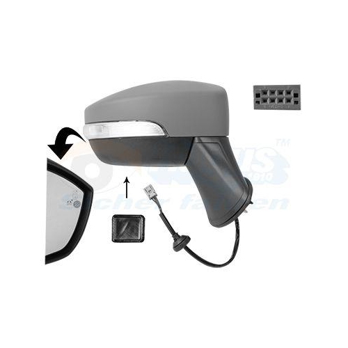 VAN WEZEL Au&szlig;enspiegel * HAGUS * 1802826