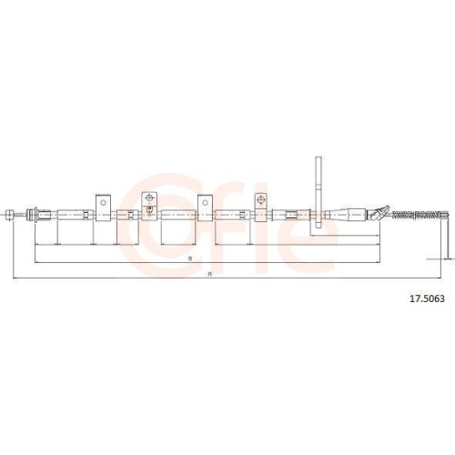COFLE Seilzug, Feststellbremse 17.5063