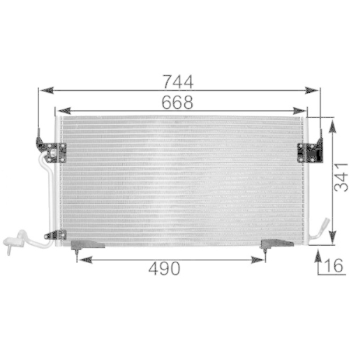 MAHLE Kondensator, Klimaanlage BEHR AC 342 000S