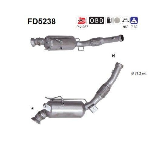 AS Ruß-/Partikelfilter, Abgasanlage FD5238