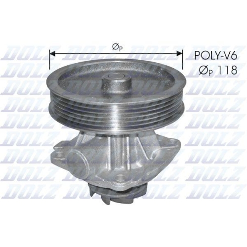 DOLZ Wasserpumpe, Motork&uuml;hlung
