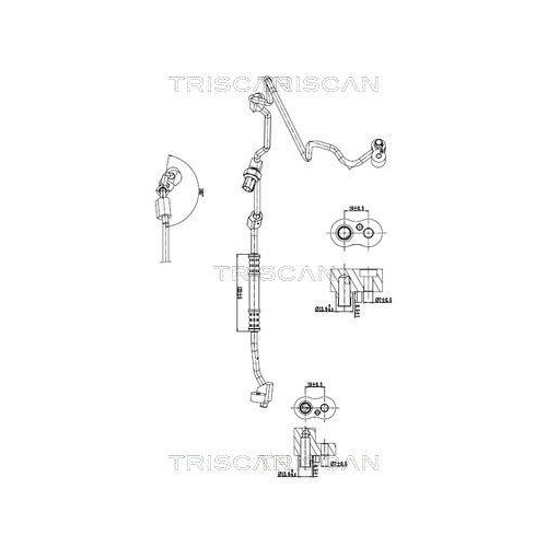 TRISCAN Hochdruck-/Niederdruckleitung, Klimaanlage 9010 11038