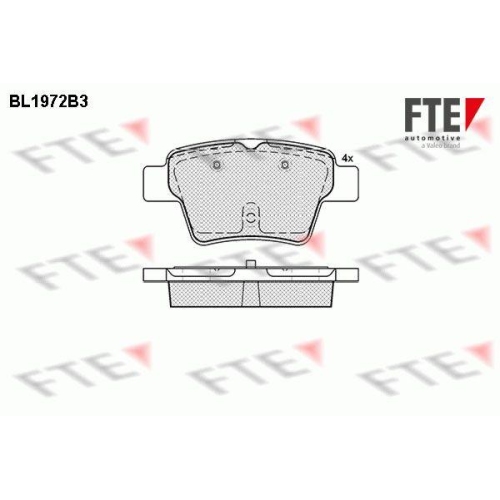 FTE Bremsbelagsatz, Scheibenbremse 9010558