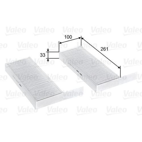 VALEO Filter, Innenraumluft VALEO ESSENTIAL 715808
