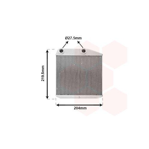 VAN WEZEL W&auml;rmetauscher, Innenraumheizung 17016702