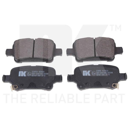 NK Bremsbelagsatz, Scheibenbremse 223654