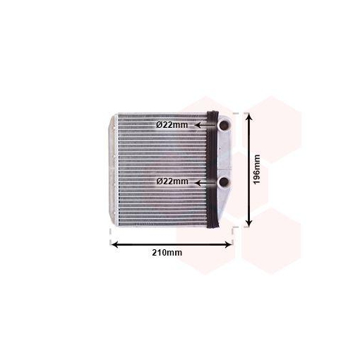 VAN WEZEL W&auml;rmetauscher, Innenraumheizung 09006314