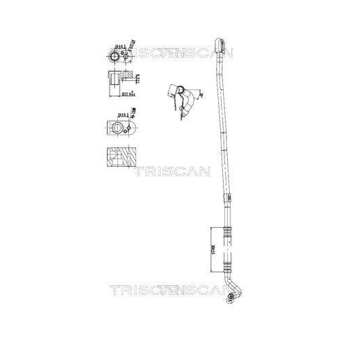 TRISCAN Hochdruck-/Niederdruckleitung, Klimaanlage 9010 11012
