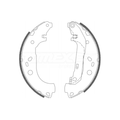 TOMEX Brakes Bremsbackensatz TX 21-87
