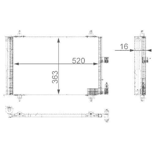 MAHLE Kondensator, Klimaanlage BEHR AC 350 000S
