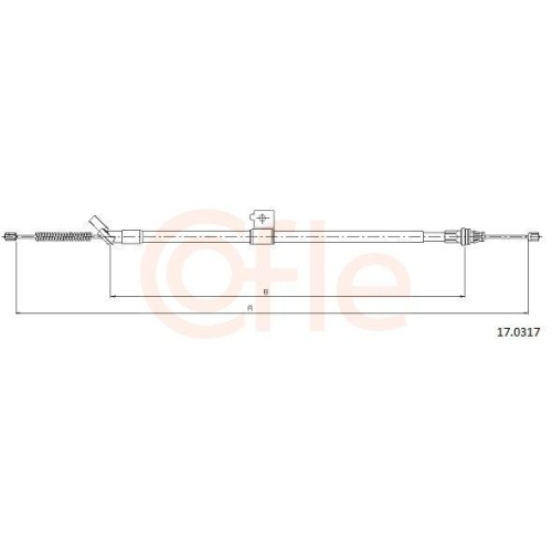 COFLE Seilzug, Feststellbremse 17.0317
