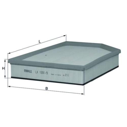 KNECHT Luftfilter LX 1591/9