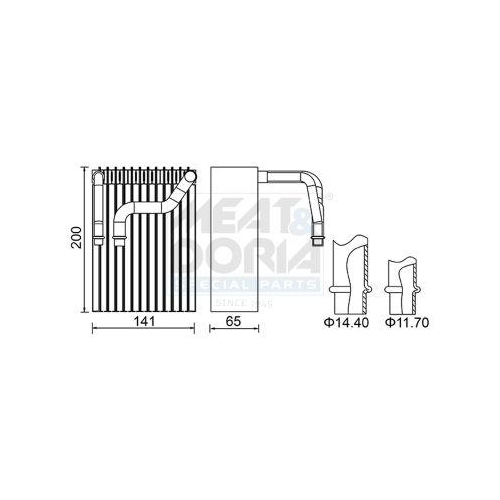 MEAT & DORIA Verdampfer, Klimaanlage 997042