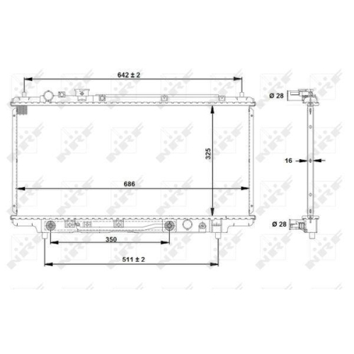NRF K&uuml;hler, Motork&uuml;hlung EASY FIT 53519