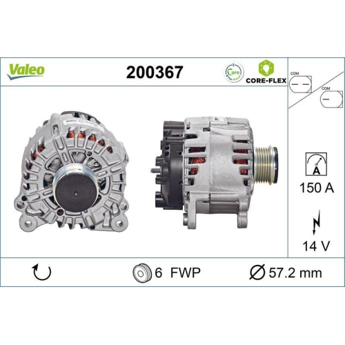 VALEO Generator VALEO CORE-FLEX 200367