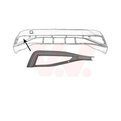 VAN WEZEL L&uuml;ftungsgitter, Sto&szlig;f&auml;nger 5749596