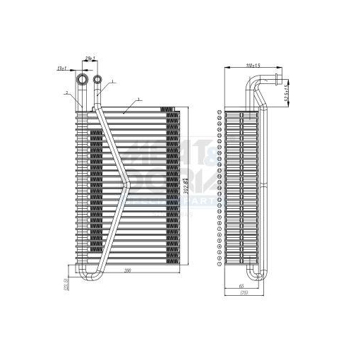 MEAT & DORIA Verdampfer, Klimaanlage 997043