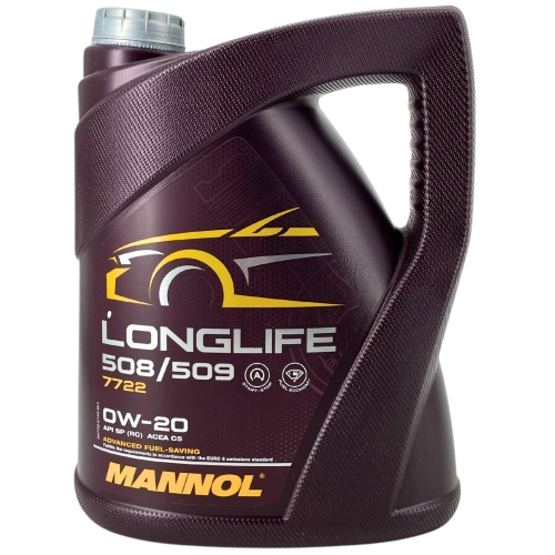 Motor&ouml;l Motoren&ouml;l Mannol Longlife 508/509 0W-20 5 Liter Kanister MN7722-5