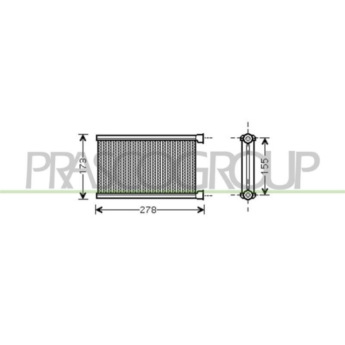 PRASCO W&auml;rmetauscher, Innenraumheizung PrascoSelection BM121H002