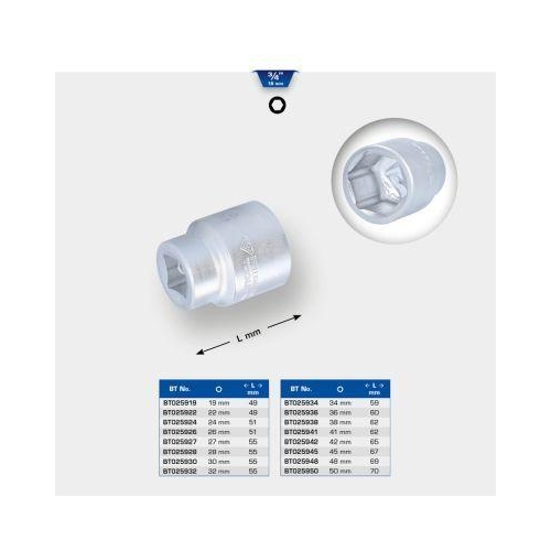 3/4 Zoll Sechskant-Stecknuss, 19 mm KS TOOLS BT025919
