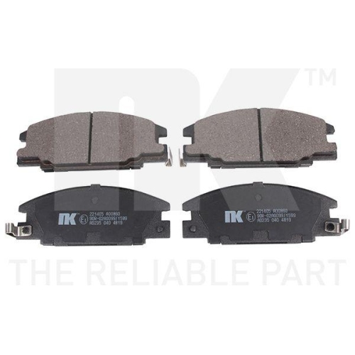 NK Bremsbelagsatz, Scheibenbremse 221405