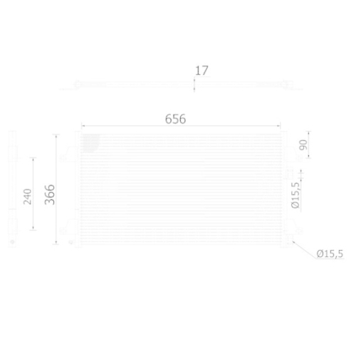 MAHLE Kondensator, Klimaanlage BEHR AC 366 000S
